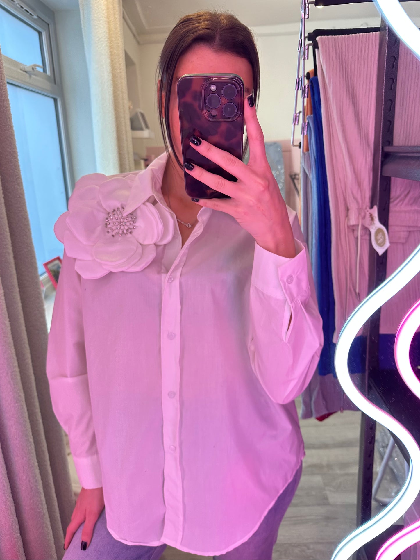 3D FLOWER SHIRT