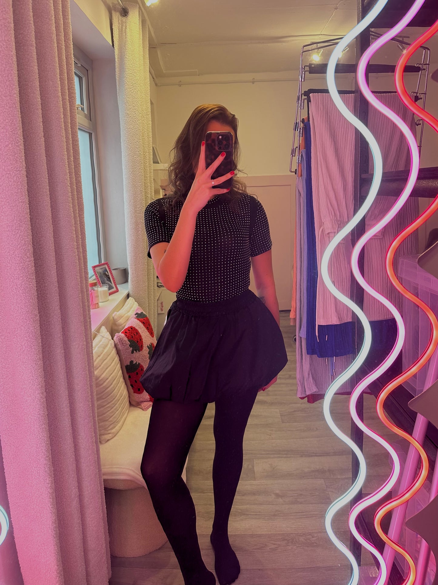 PUFFBALL MINI SKIRT