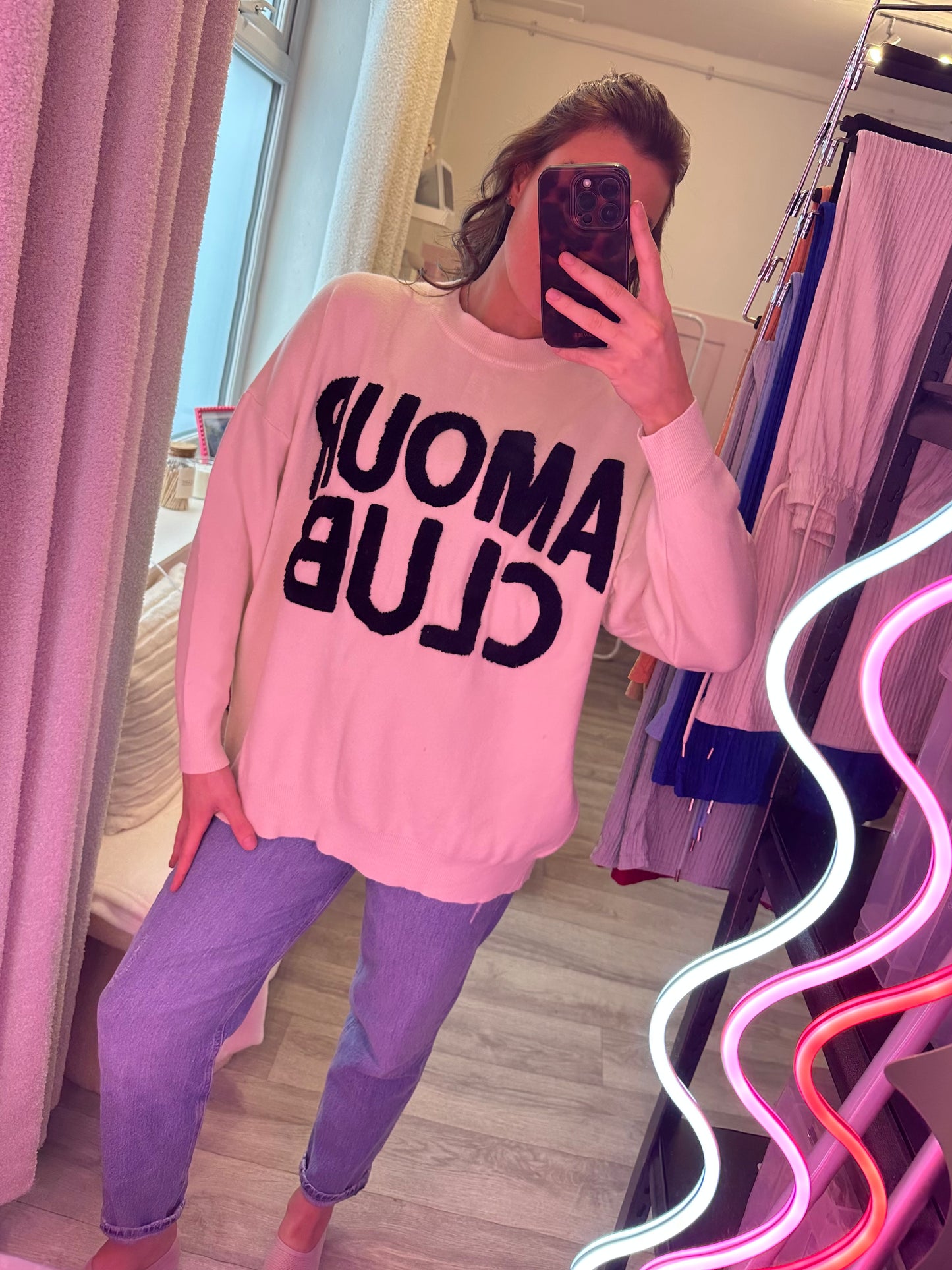 "AMOUR CLUB" KNIT JUMPER